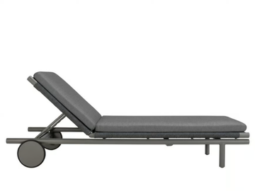 ANATRA - Aluminium and olefin rope sun lounger by JANUS et Cie - view 3